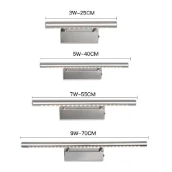 Moderne LED wandlamp - spiegellicht - RVSWandlampen