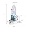 Elegante Brosche - mit transparenter Libelle / Kristallen