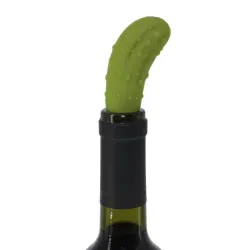 Silicone wine bottle stopper - cucumber shaped - reusableBar supply