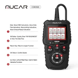 MUCAR CDE500 - full OBD2 scanner - code reader - DTC lookup - car diagnostic toolDiagnosis