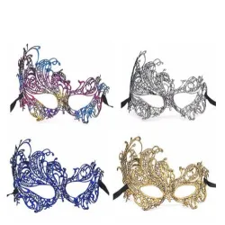 Kleurrijk oogmasker - uitgehold kant - voor maskerade / HalloweenMaskers