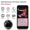Bluetooth - mini ronde luidspreker - LED - met subwoofer - Hi-Fi - TF - FM - AUX - magische balBluetooth Luidsprekers