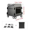 Hout/alcohol kachel - opvouwbaar - outdoor / camping BBQ - RVS - met tasBarbecue - BBQ