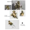 Bronzen haken met engelen - plank - handdoekenrek - badkameraccessoires voor wandmontageBadkamer & Toilet