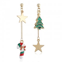 Christmas tree - stars - earrings