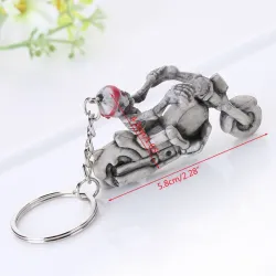 Skelet op motor - sleutelhangerSleutelhangers