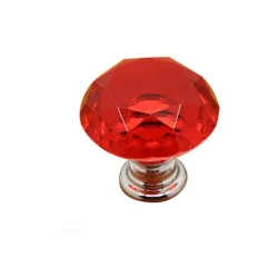 Elegante meubelknoppen - glas ruitvormMeubels
