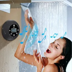 Bluetooth - wireless - portable - shower speaker - waterproof - with microphone - FM - LCD displayBluetooth speakers