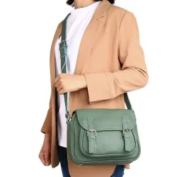 Elegant shoulder bag - genuine leatherBags