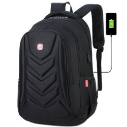 Modischer Rucksack - 15,6-Zoll-Laptoptasche - USB-Ladeanschluss