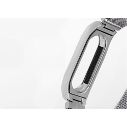 Metal mesh strap - bracelet - for Xiaomi Mi Band 2 / 3 / 4 / 5-6