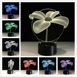 LED 3D lamp - night light - USB - touch switch / remote control - cartoon figuresLights & lighting