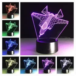 LED 3D lamp - night light - USB - touch switch / remote control - cartoon figuresLights & lighting