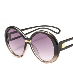 Modieuze ronde zonnebril - oversized - vintage kleurrijke lens - UV400Zonnebril