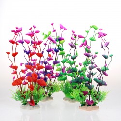 Kleurrijk plastic gras - plant - aquariumdecoratieDecoraties