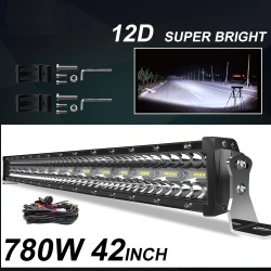 LED lichtbalk - 3-rij - combo beam - waterdicht - voor auto / tractor / 4WD / vrachtwagen / SUV / ATV - 12V - 24VLED lichtbalk