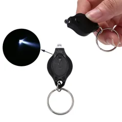 Mini pocket sleutelhanger - zaklamp - LED - 5 stuksSleutelhangers