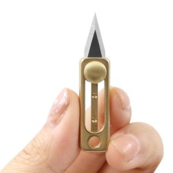 Mini pocket knife - sliding - foldable - with key ringKeyrings