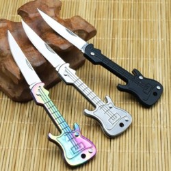 Mini zakmes - opvouwbaar - gitaarvorm - roestvrij staalMultitool & Zakmes