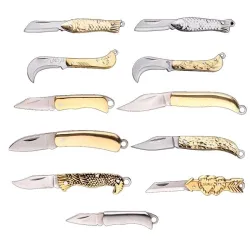 Mini opvouwbaar zakmes - gesneden patronen - roestvrij staalMultitool & Zakmes