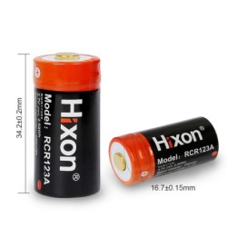 Hixon - RCR123a - 700mAh - 3.7V - 16340 batterij - oplaadbaarBatterijen