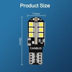 LED Canbus bulb - car light - W5W - T10 - 24 SMD - 12V - 6 piecesT10