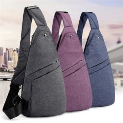 Fashionable chest / shoulder bag - small backpack - anti-theft - unisex