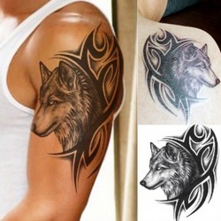 Wolf - wasserdichtes temporäres gefälschtes Tattoo