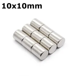 N35 - neodymium magneet - sterke ronde schijf - 10 mm * 10 mmN35