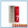 N35 - neodymium magneet - sterke ronde schijf - 20mm * 4mmN35