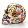 Resin sculpture - human skull model - colorful Halloween skullStatues & Sculptures
