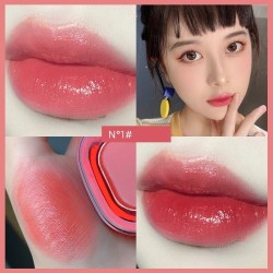 Sexy roter Lippenstift - Lipgloss Creme - langanhaltend - wasserfest