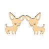 Small stud earrings - dogs shaped - stainless steelEarrings