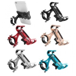 Universele telefoonhouder - voor fiets / motorstuur - antislip - clip - draaibaar - aluminiumlegeringHouders