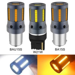 Auto richtingaanwijzer - LED lamp - P21W 1156 - BAU15S PY21W - 7440 W21W - 2 stuksLED