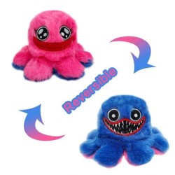 Reversible octopus monster - plush toy - 20 cm