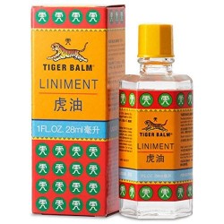Tiger Balm liniment - pain relief - liquid herbal massage oil - 28ml - 2 pieces