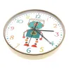 Stylish kids wall clock - quartz - retro robot designClocks