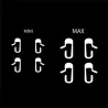 Car door open button exit sticker - for Tesla Model 3 - 8 piecesStickers