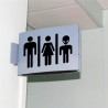WC - badkamer - toilet ingangsbordje - grappige vinyl stickerMuurstickers