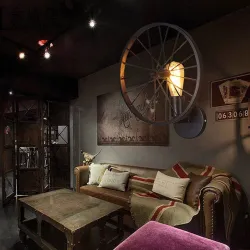 Retro wandlamp - metalen lamp - industrieel wieldesignWandlampen