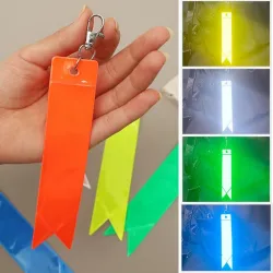 Reflecterende sleutelhanger - hoogglans - kleurrijke stripSleutelhangers