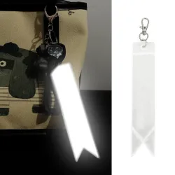 Reflecterende sleutelhanger - hoogglans - kleurrijke stripSleutelhangers