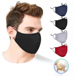 Face / mouth masks - reusable - anti bacterial - with PM 2.5 filter - 4 pieces