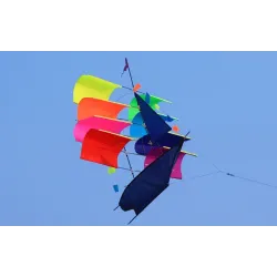 Sailing kite - 3D sailboat - with handle / lineKites