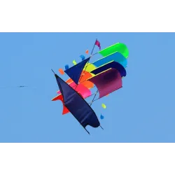 Sailing kite - 3D sailboat - with handle / lineKites