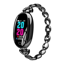 H8 Smart Watch - uitgeholde band met diamanten - hartslagmeter - fitnesstracker - waterdicht - Android - BluetoothSmart Wear