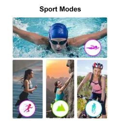 H8 Smart Watch - uitgeholde band met diamanten - hartslagmeter - fitnesstracker - waterdicht - Android - BluetoothSmart-Wear