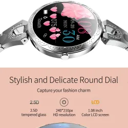Modieuze Smart Watch AK15 - hartslag - fitnesstracker - waterdicht - Bluetooth - Android - IOSSmart-Wear