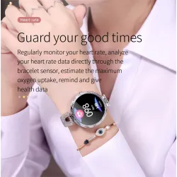 Modieuze Smart Watch AK15 - hartslag - fitnesstracker - waterdicht - Bluetooth - Android - IOSSmart-Wear
